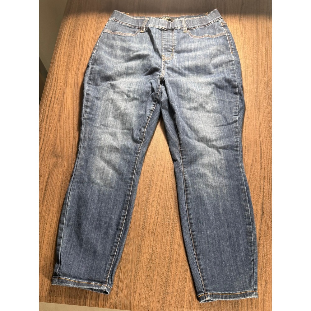 Judy Blue 16W Pull On Skinny Jeans Stretch Dark Wash‎ Plus Size